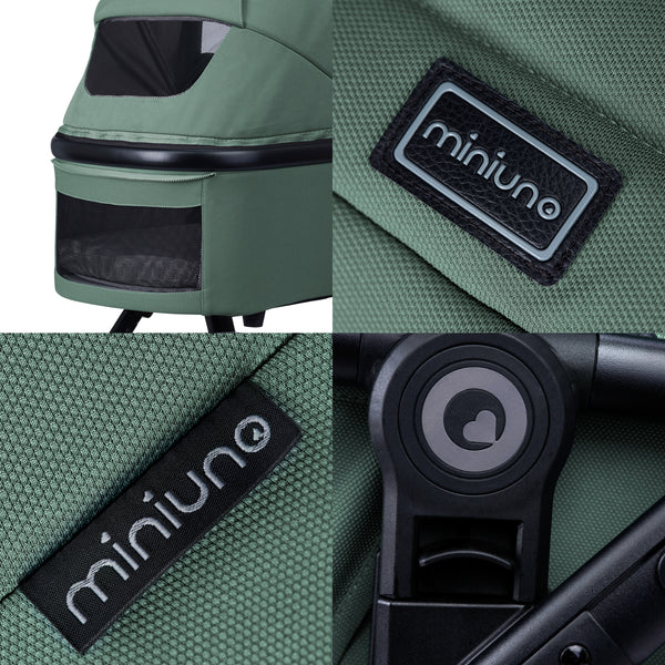 miniuno Ventoura Travel System & Isofix Base Bundle - Shamrock