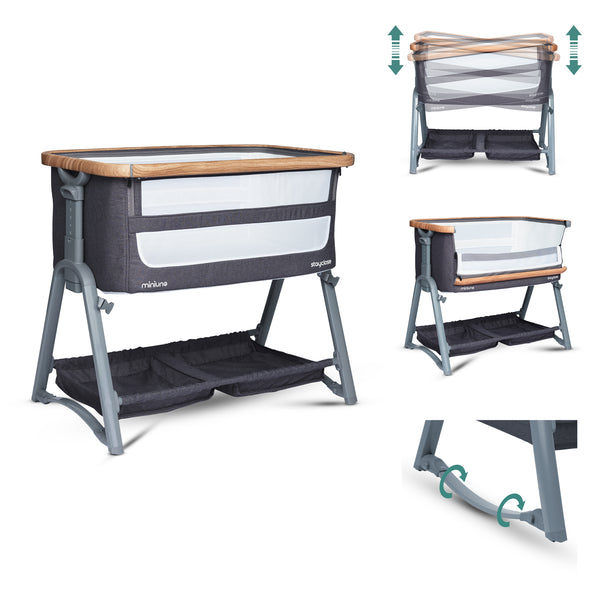 StayClose Oak Bedside Crib