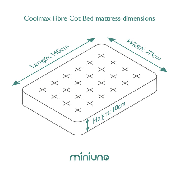 Coolmax Fibre Cot Bed Mattress (140 x 70cm)