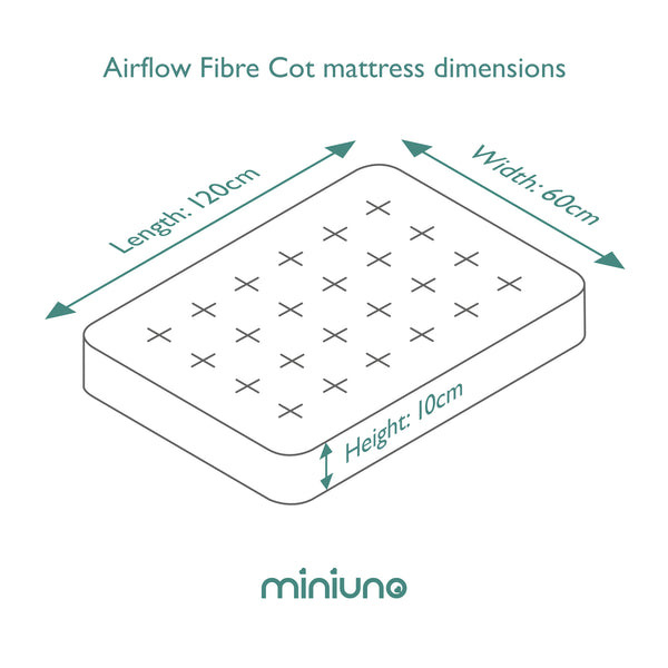 Airflow Fibre Cot Mattress (120 x 60cm)