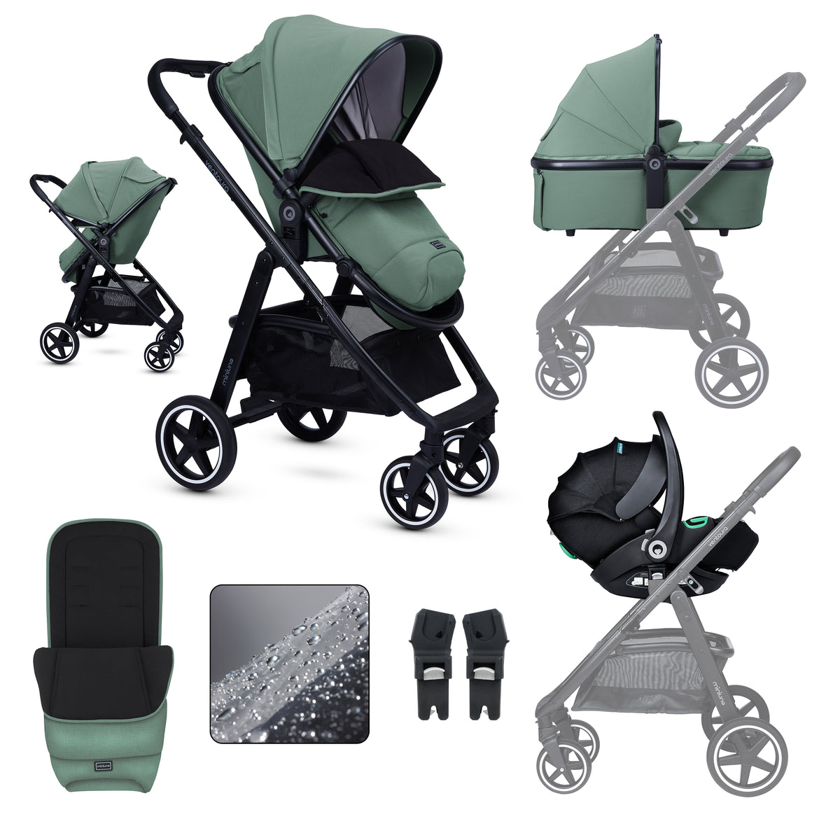 miniuno Ventoura Travel System - Shamrock